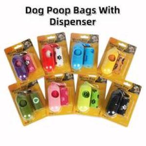 2 Rolls Pet Trash Bag Dog Poop Bags Biodegradable Compostable Eco Friendly Dog Waste Bag Dispenser Degradable Dog Excrement Bags