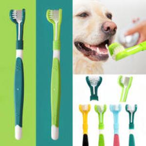 3-Sided Pet Toothbrush Dog Plastic Toothbrush Removing Bad Breath Tartar Cleaning Mouth Pet Dental Care Cat Cleaning Mouth