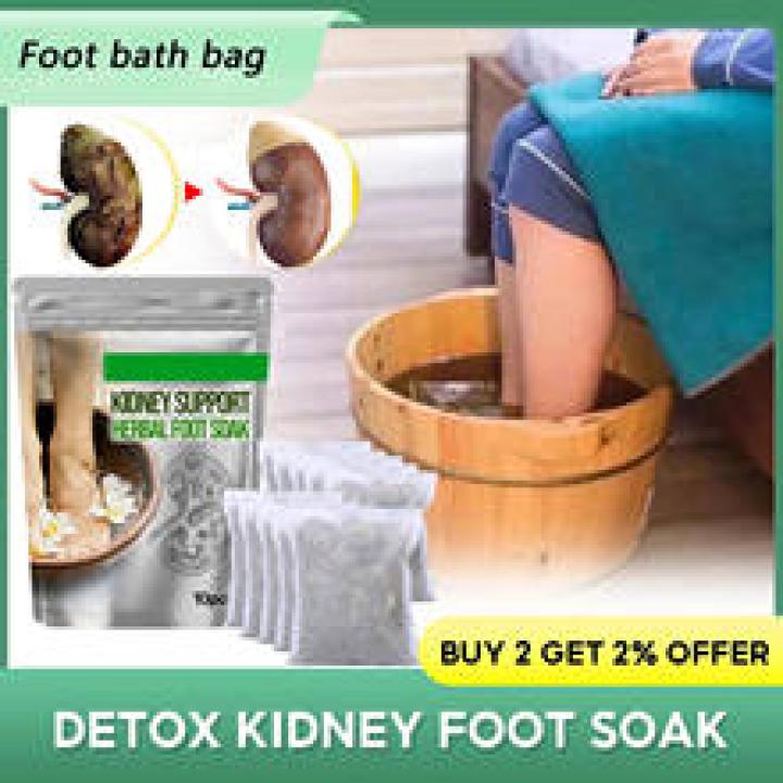 Detox Foot Soak Herbal Lymphatic Health Promote Blood Circulation Improve Sleep Stress Remove Moisture Kidney Support Foot Bath