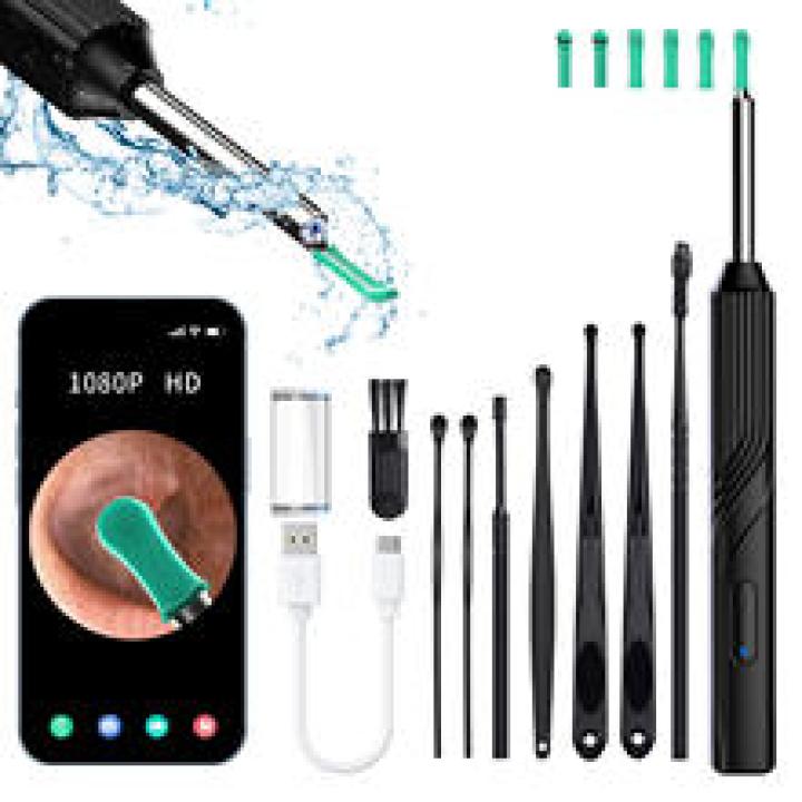 Earwax Remover Cleaning Tool Ear Endoscope with Mini Camera USB C Charging Earpick Health Care Set for iphone Android Best Gift