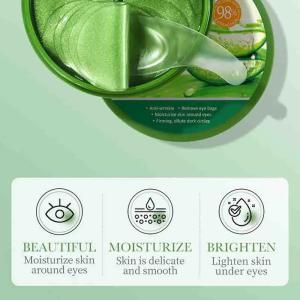 60pcs Aloe Vera Collagen Eye Mask Anti Dark Circles Removal Eyes Bags Moisturizing Firming Eye Patches Eyes Skin Care Products