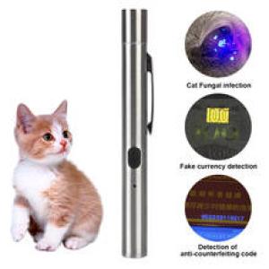 Pet Fungus Detection Waterproof UV Flashlight Cat Moss Tinea Light 365 UV Black Mirror Skin Ultraviolet Light Wood's Lamp