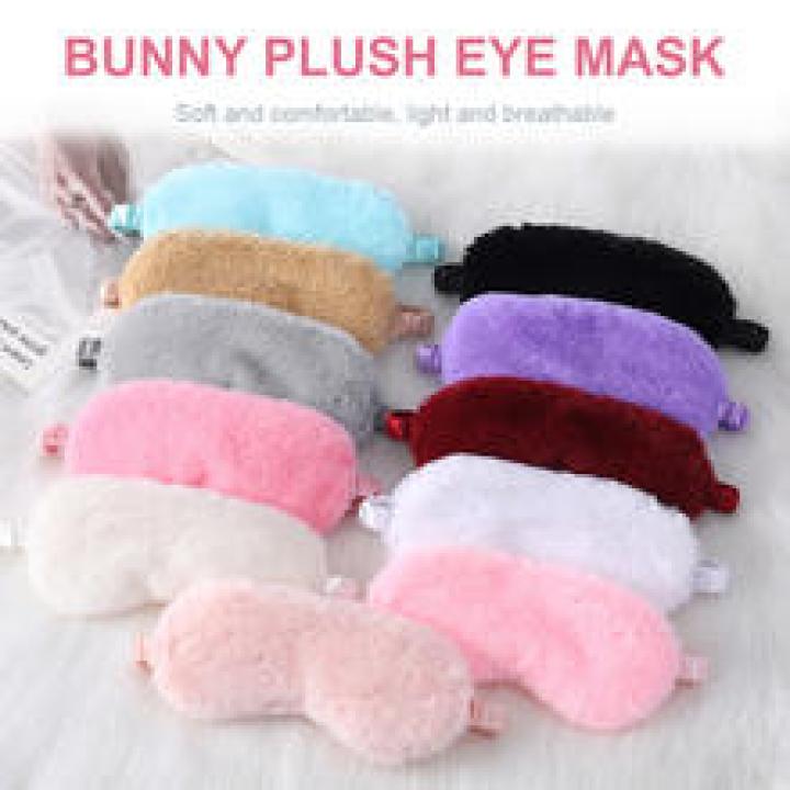 Plush Sleep Eye Mask for Aldults to Sleep Better Light proof Night Eye Cover Soft and Skin-friendly Silk Eye Patches Health care