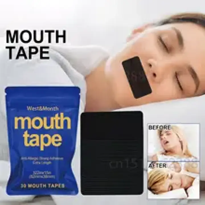 Anti Snoring Mouth Tape Nighttime Sleeping Mouth Breathing Improvement Reduce Dry Mouth Promote Nose Breathing Health Care