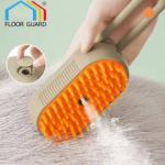 Pet Cat Grooming Comb with Electric Spray Water Steam Soft Silicone Brush Kitten Pet Bath Brush Massage Pet Hair Remover