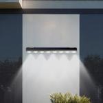 Solar Powered LED Exterior Wall Light IP54 Waterproof Garden Landscape Light Auto On Address Sign Light for Commercial Signage