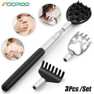 Telescopic Back Scratcher Scratching Backscratcher Massager Kit Back Scraper Extendable Telescoping Itch Health Products Hackles